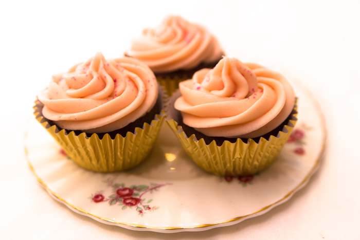 Easy Valentines Cupcake Recipe: Turkish Delight (Chocolate and rose flavour)