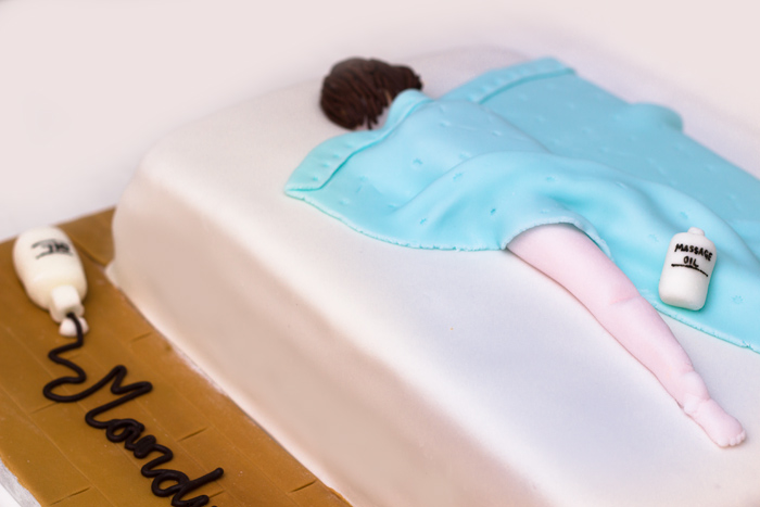 How to make a Massage Themed Cake