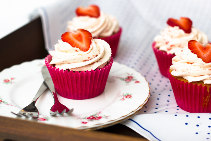 Strawberries and Cream Cupcake Recipe
