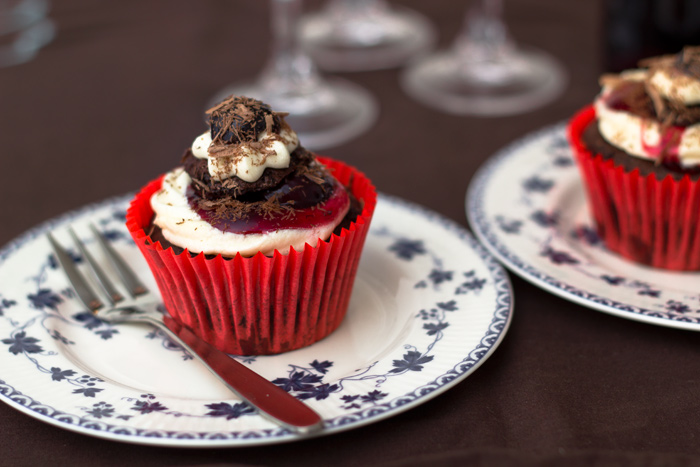 Vegan Cupcake Recipe - Black Forset Gateaux Cupcakes