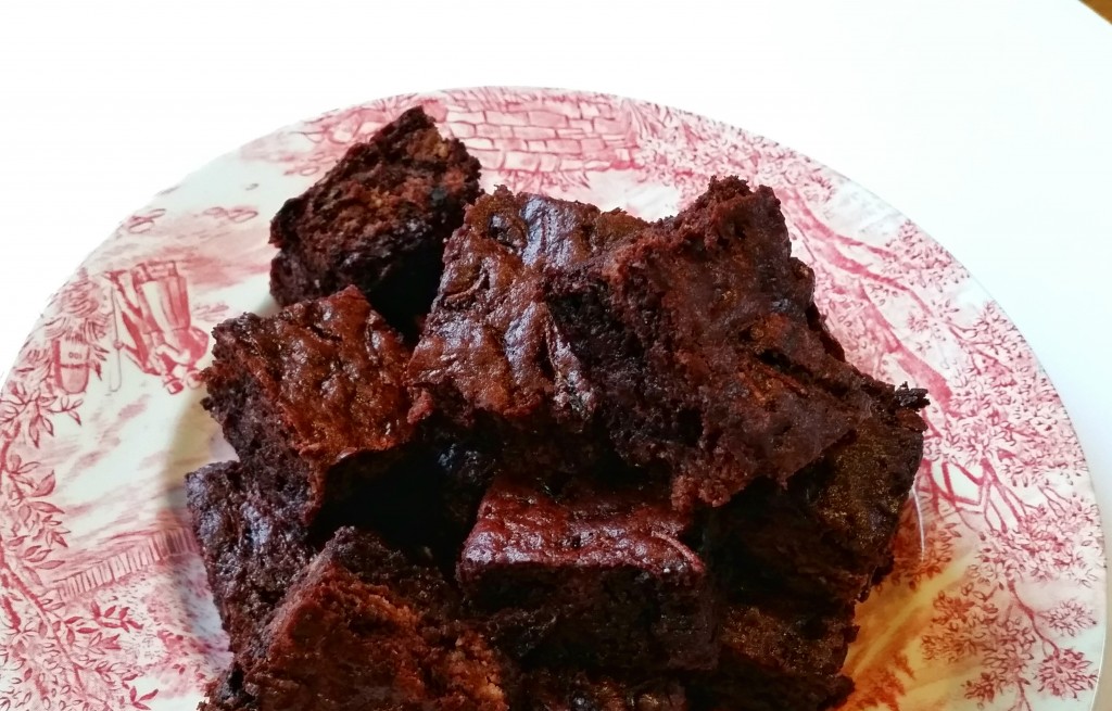 Sugar Free, Gluten Free, Chocolate and Courgette Brownies